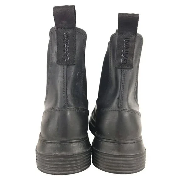 Ganni Black Ankle Boots - Picture 6 of 14